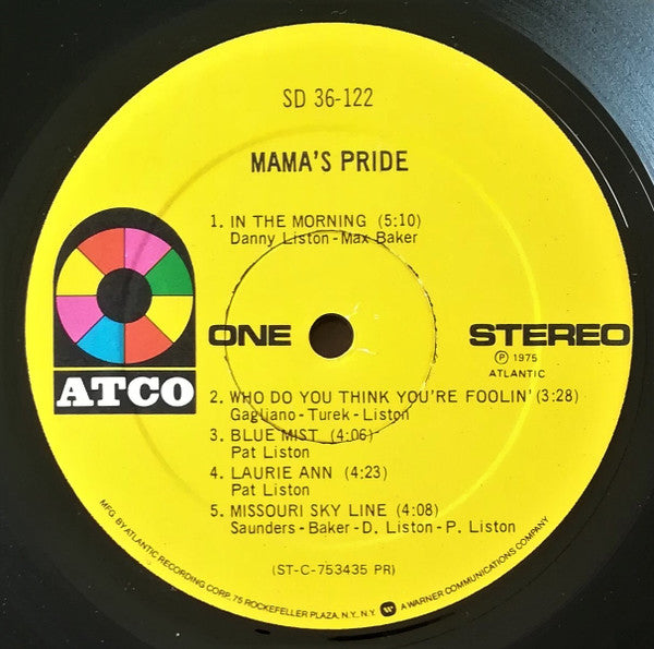 Mama's Pride (2) : Mama's Pride (LP, Album, Pre)