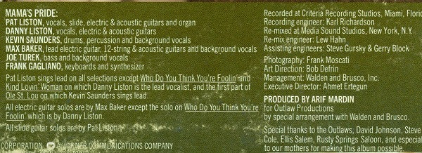 Mama's Pride (2) : Mama's Pride (LP, Album, Pre)