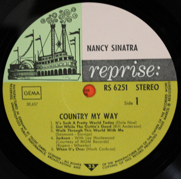 Nancy Sinatra : Country, My Way (LP, Album)