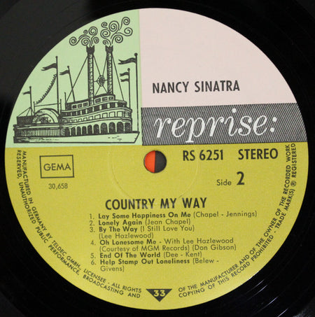 Nancy Sinatra : Country, My Way (LP, Album)