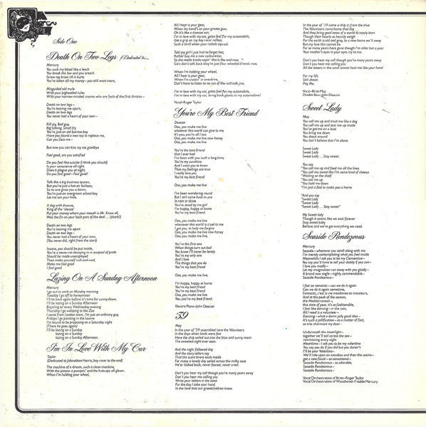 Queen : A Night At The Opera (LP, Album, Gat)