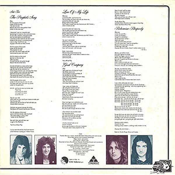 Queen : A Night At The Opera (LP, Album, Gat)