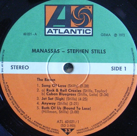 Stephen Stills, Manassas : Manassas (2xLP, Album, Gat)