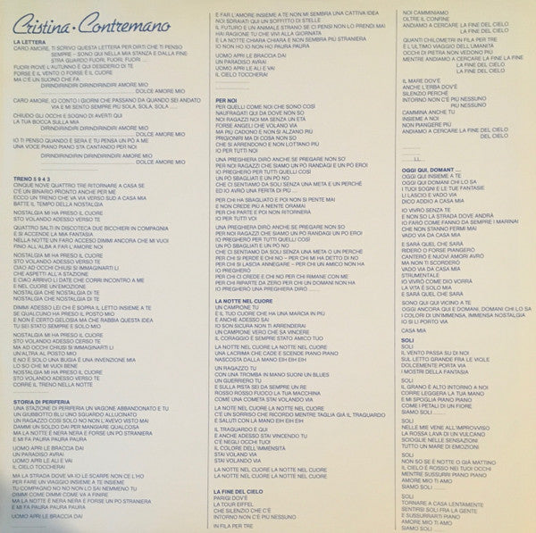 Cristina (9) : Contremano (LP, Album)