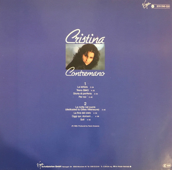 Cristina (9) : Contremano (LP, Album)