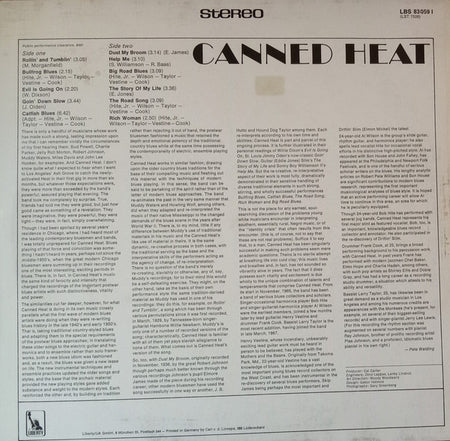 Canned Heat : Canned Heat (LP, Album, RE)