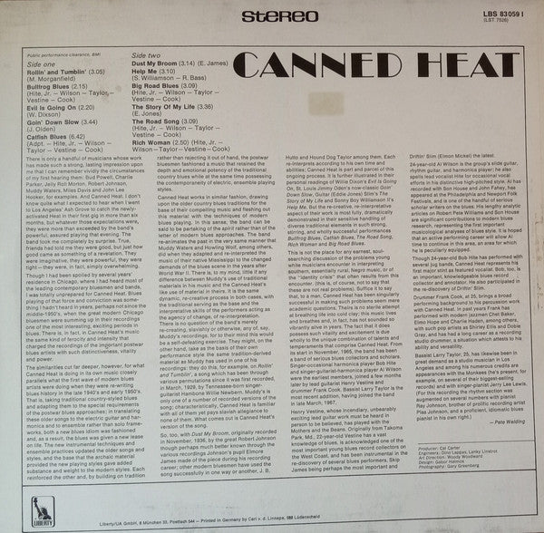 Canned Heat : Canned Heat (LP, Album, RE)