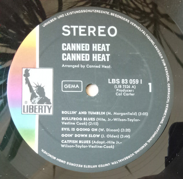 Canned Heat : Canned Heat (LP, Album, RE)