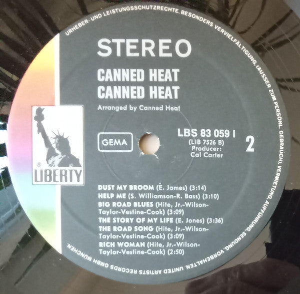 Canned Heat : Canned Heat (LP, Album, RE)