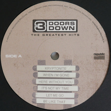 3 Doors Down : The Greatest Hits (LP, Comp, RE)