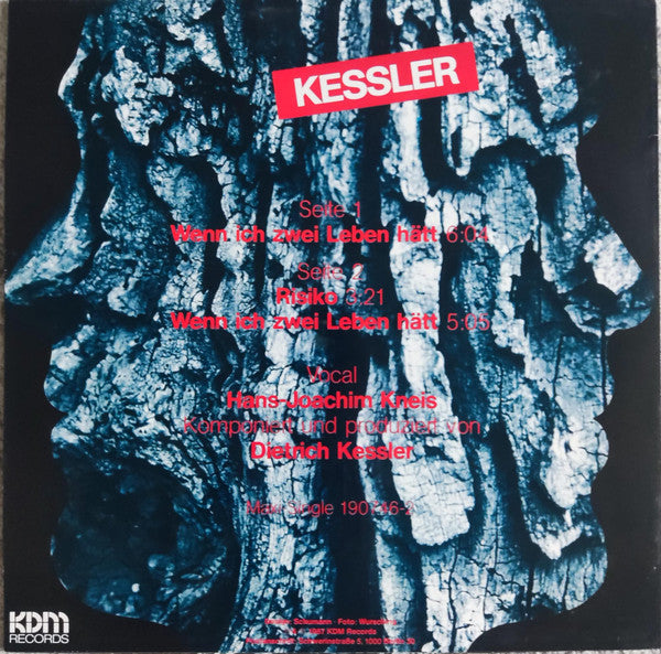 Dietrich Kessler : Wenn Ich Zwei Leben Hätt / Risiko (12", Maxi)