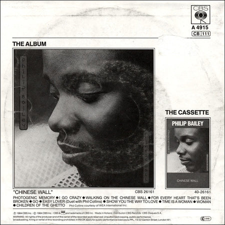 Philip Bailey Duet With Phil Collins : Easy Lover (7", Single)