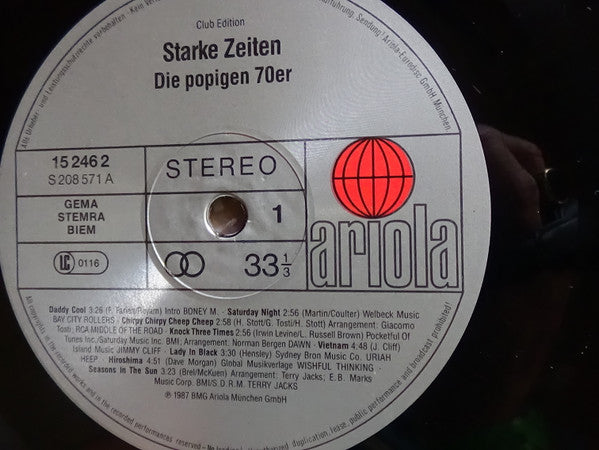 Various : Starke Zeiten - Die Tollen 70er (LP, Comp, Club)