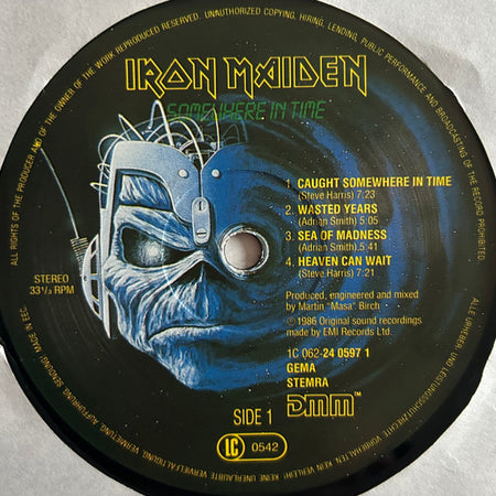 Iron Maiden : Somewhere In Time (LP, Album)