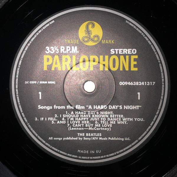 The Beatles : A Hard Day's Night (LP, Album, RE, RM, RP)
