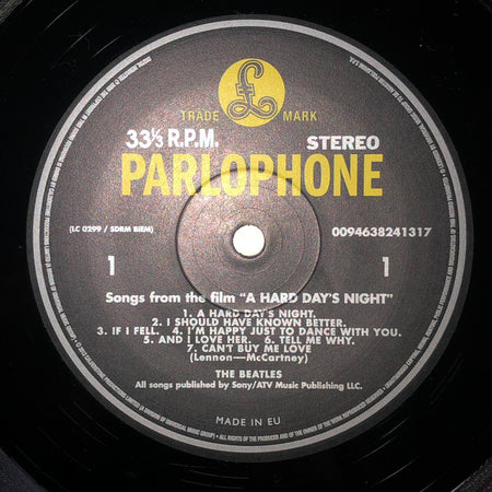 The Beatles : A Hard Day's Night (LP, Album, RE, RM, RP)