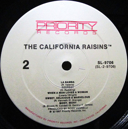 The California Raisins : Sing The Hit Songs (LP, Album)