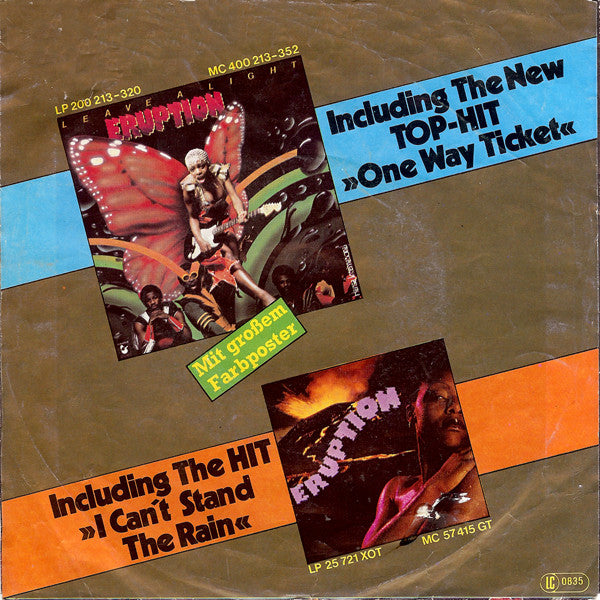 Eruption (4) : One Way Ticket (7", Single)