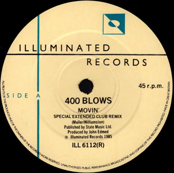 400 Blows : Movin' (12", Ltd)