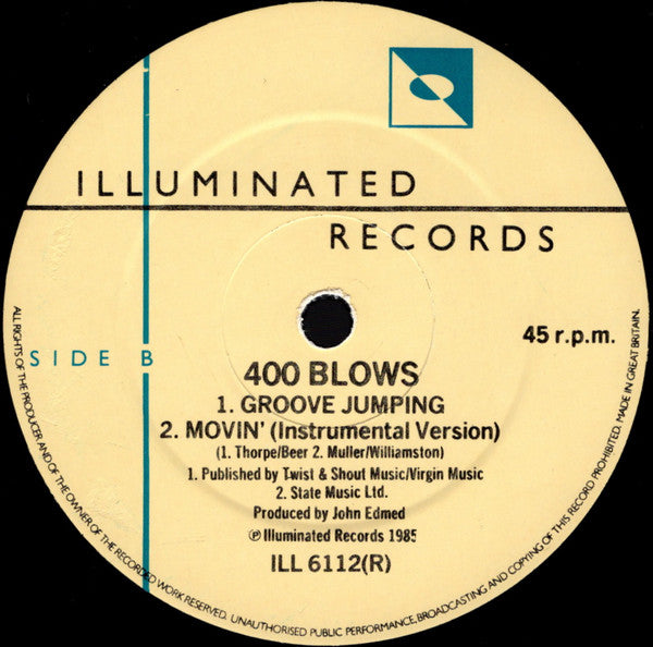 400 Blows : Movin' (12", Ltd)
