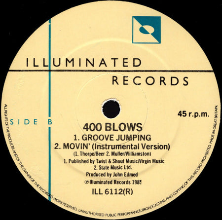 400 Blows : Movin' (12", Ltd)