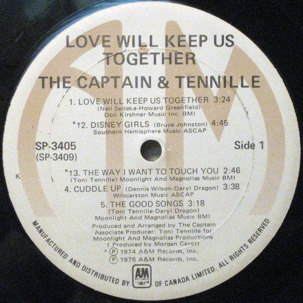 Captain And Tennille : Love Will Keep Us Together (LP, Album)