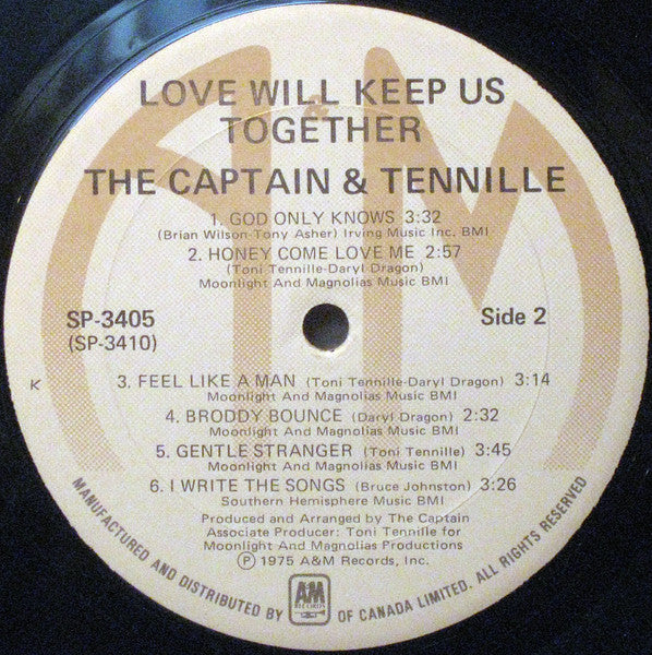 Captain And Tennille : Love Will Keep Us Together (LP, Album)