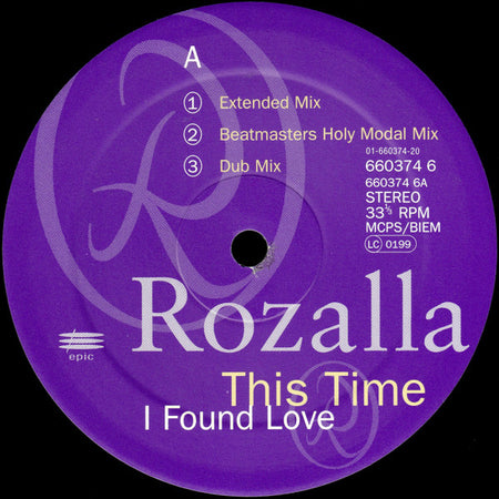 Rozalla : This Time I Found Love (12")