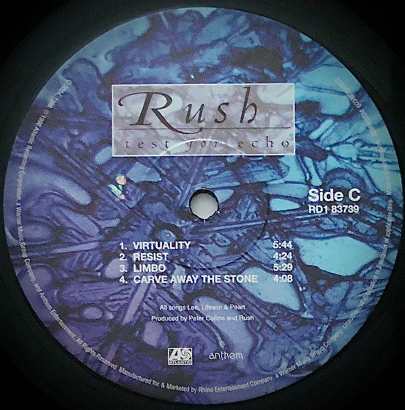Rush : Test For Echo (LP, 180 + LP, S/Sided, Etch, 180 + Album, RE, RM, )