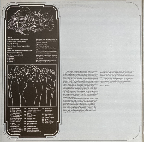 Argent : All Together Now (LP, Album, Gat)