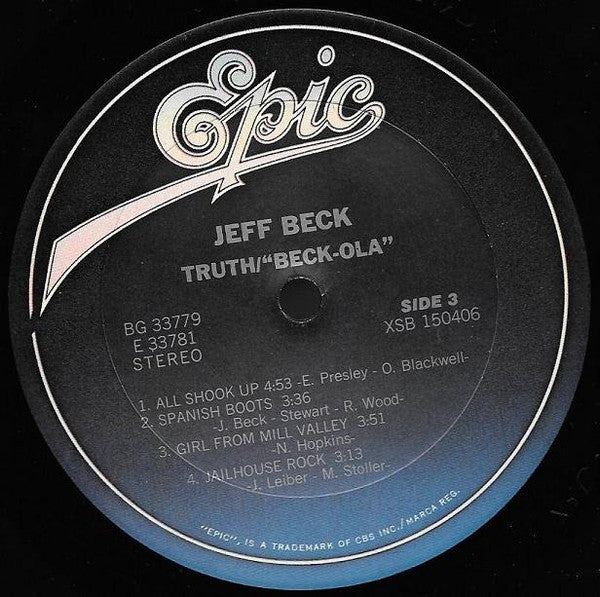 Jeff Beck : Truth/Beck-Ola (2xLP, Comp, RE, Car)