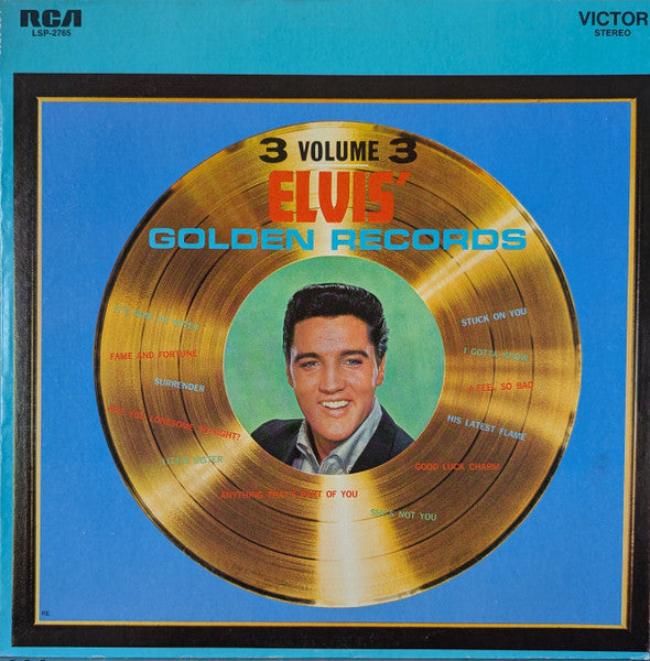 Elvis Presley : Elvis' Golden Records, Vol. 3 (LP, Comp, Promo, RE)