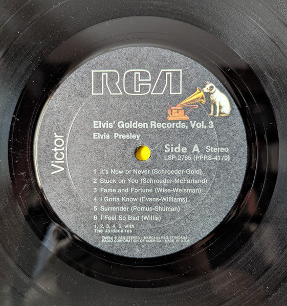 Elvis Presley : Elvis' Golden Records, Vol. 3 (LP, Comp, Promo, RE)