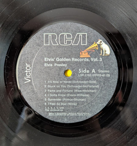 Elvis Presley : Elvis' Golden Records, Vol. 3 (LP, Comp, Promo, RE)