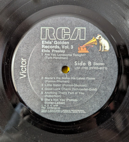 Elvis Presley : Elvis' Golden Records, Vol. 3 (LP, Comp, Promo, RE)