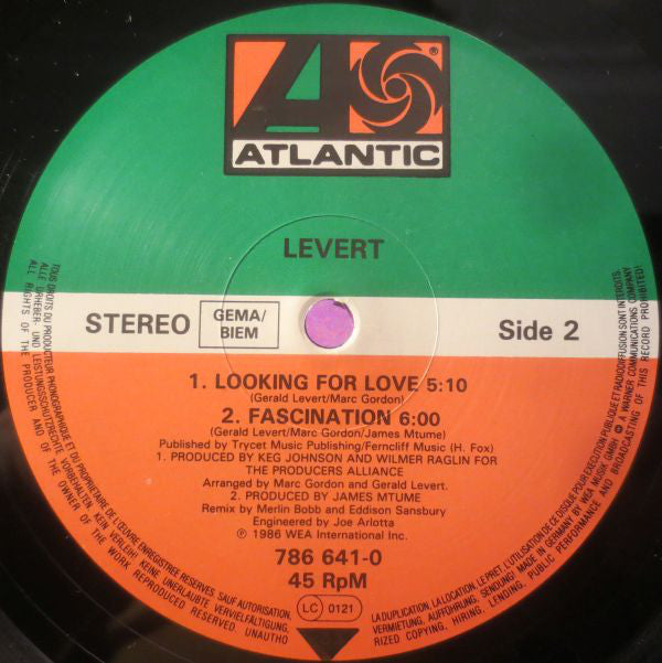 Levert : (Pop, Pop, Pop, Pop) Goes My Mind (12")