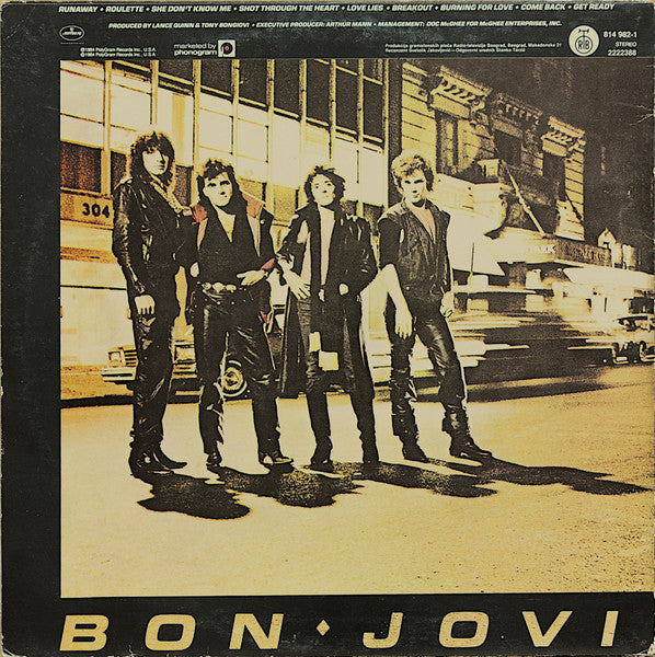 Bon Jovi : Bon Jovi (LP, Album)
