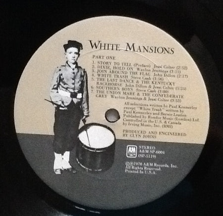 Various : White Mansions - A Tale From The American Civil War 1861-1865 (LP, Album, Mon)