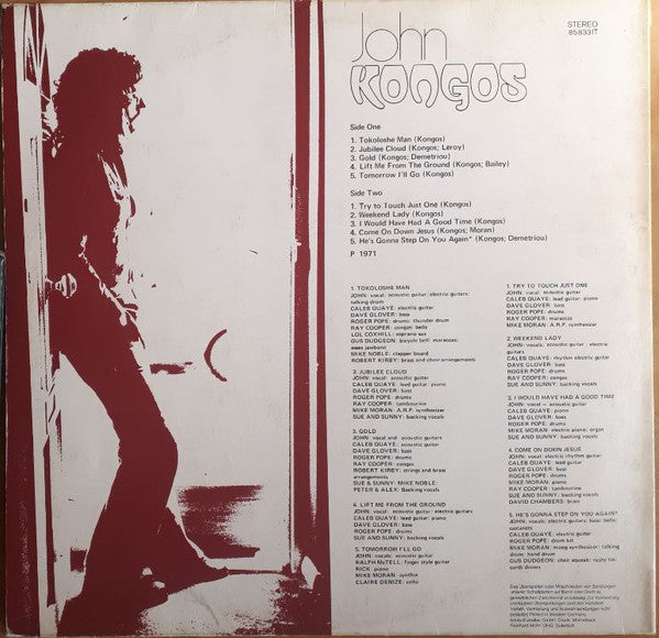 John Kongos : Kongos (LP, Album)