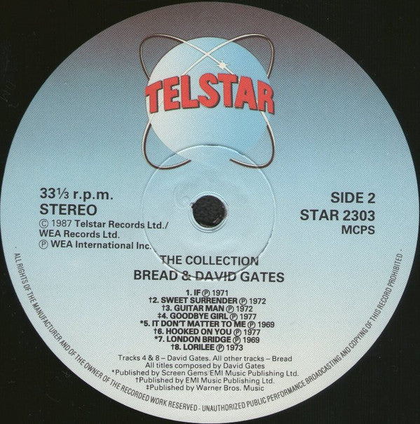 Bread And David Gates : The Collection (LP, Comp)