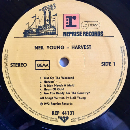 Neil Young : Harvest (LP, Album, RE)
