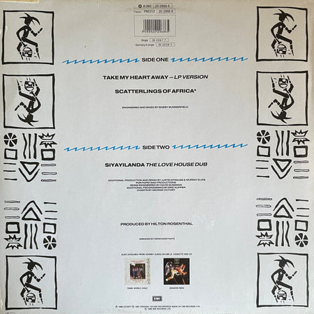 Johnny Clegg & Savuka : Take My Heart Away (12", Single)