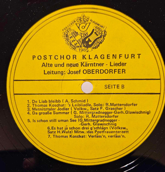 Postchor Klagenfurt : Alte Und Neue Kärntner-Lieder (LP)