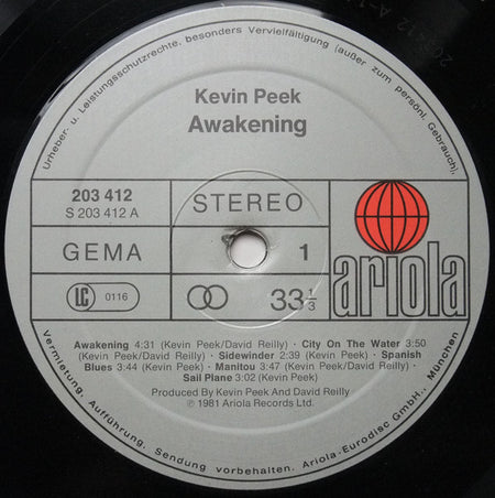 Kevin Peek : Awakening (LP, Album)