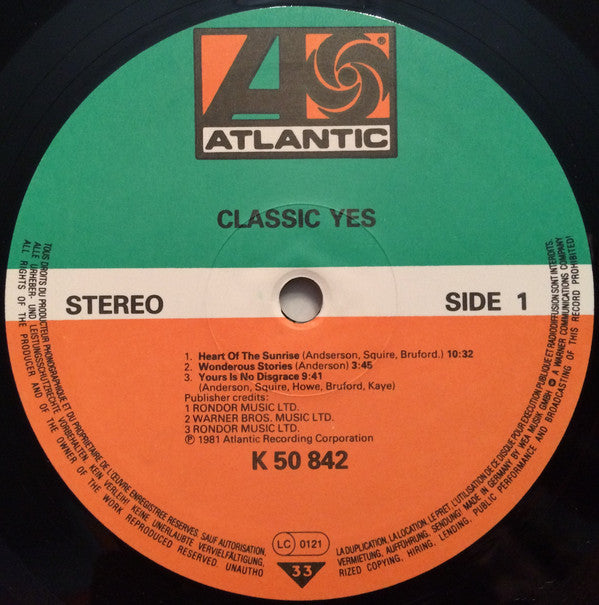 Yes : Classic Yes (LP, Comp)