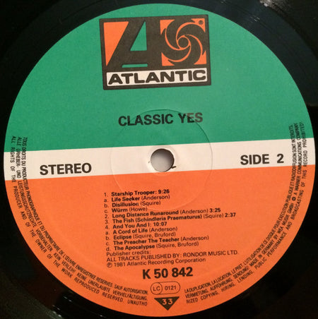 Yes : Classic Yes (LP, Comp)