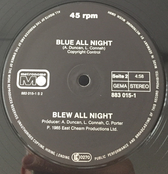 Blew All Night : What's Going On (12", Maxi)