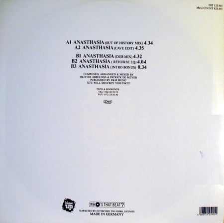 T99 : Anasthasia (12", Maxi)