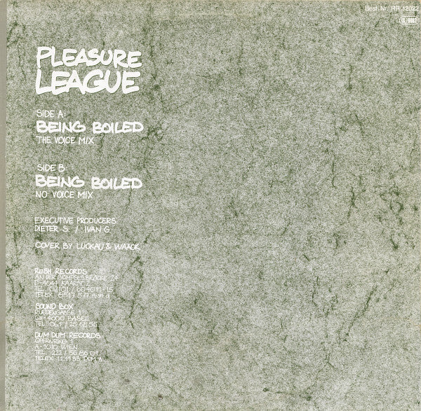Pleasure League : Being Boiled (12")