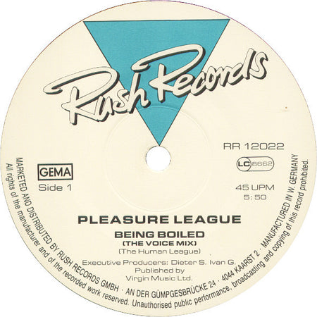 Pleasure League : Being Boiled (12")